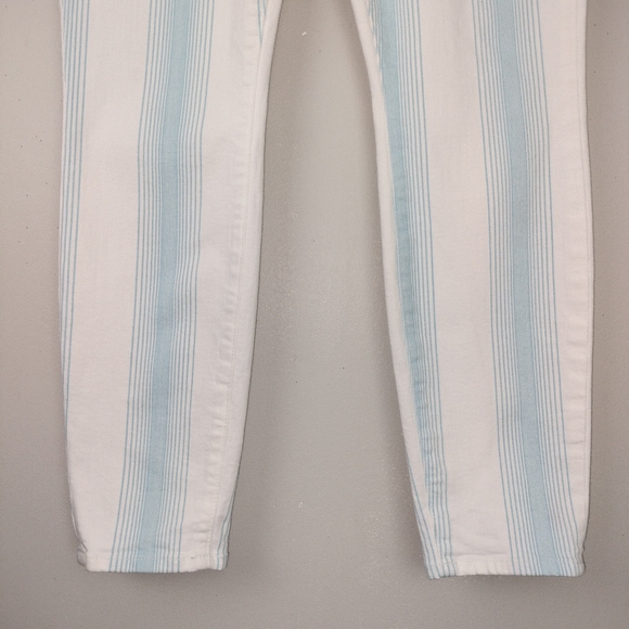 NWOT FRAME Denim Le High Cropped Skinny in Ombré Stripe Sz. 30 - Picture 8 of 15
